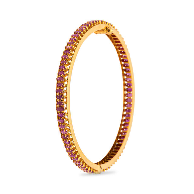Pink Aurora Gold Bangle,,hi-res 2