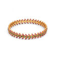Whispering Petals Gold Bangle,,hi-res 