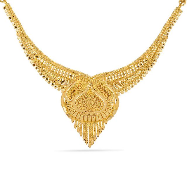 Tanishq 22KT Gold Necklace Set for Women 2