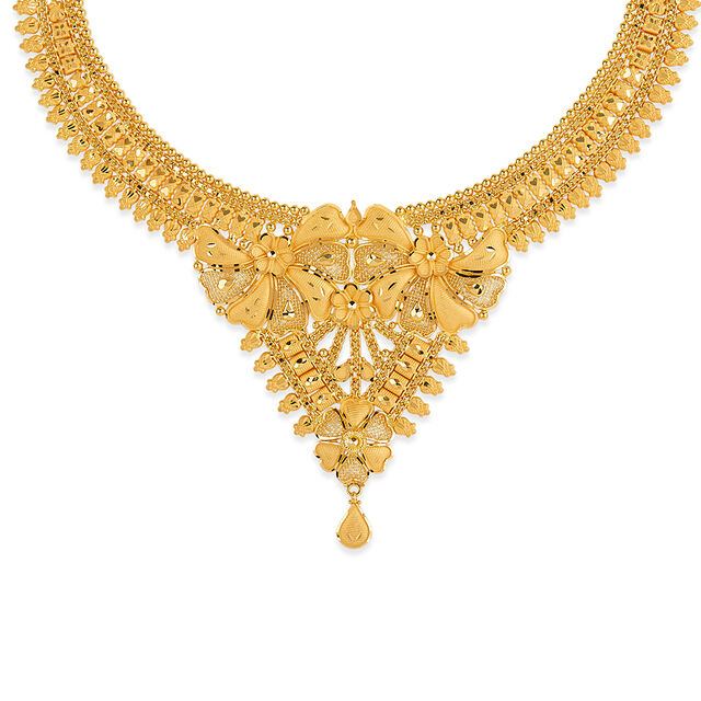 Tanishq 22KT Gold Necklace Set for Women 2