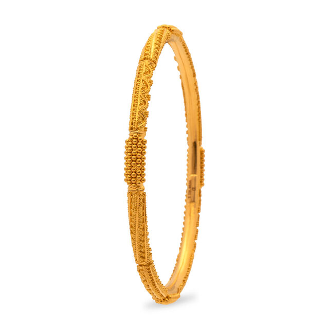 Serenity Beads Gold Bangle,,hi-res 2