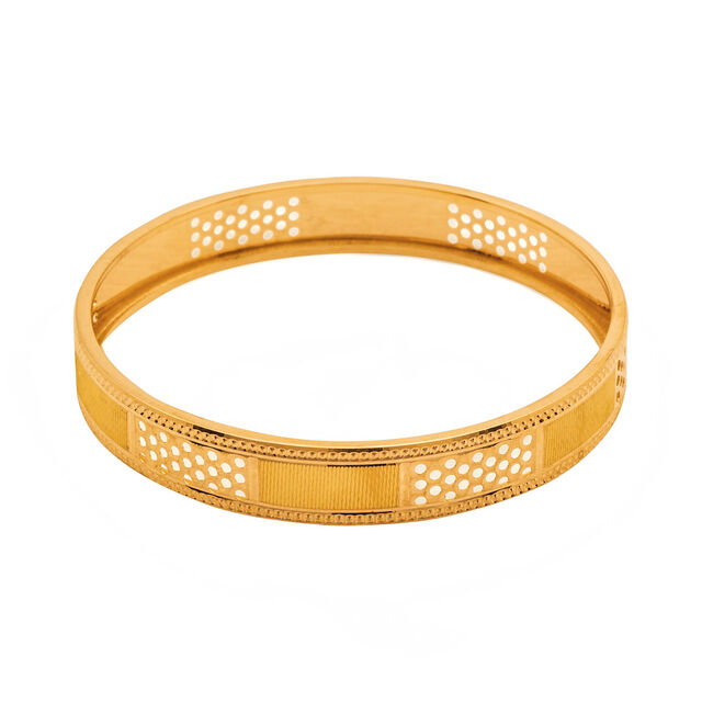 Radiant Halo Gold Bangle,,hi-res 