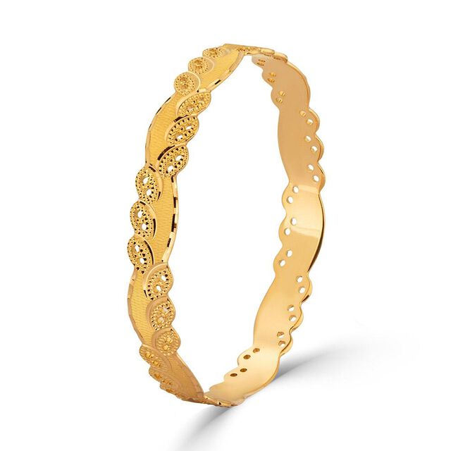 Vintage Gold Filigree Bangle 