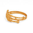 Floral Embrace Gold Cuff Bangle,,hi-res 2