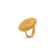 Regal Blossom Yellow Gold Ring,,hi-res 