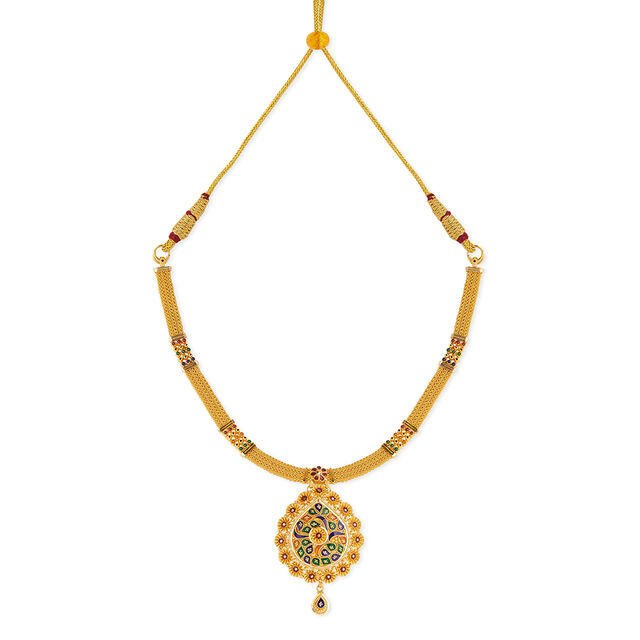Tanishq 22KT Gold Necklace for Women 