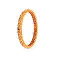 Intricate Motif Gold Bangle,,hi-res 2