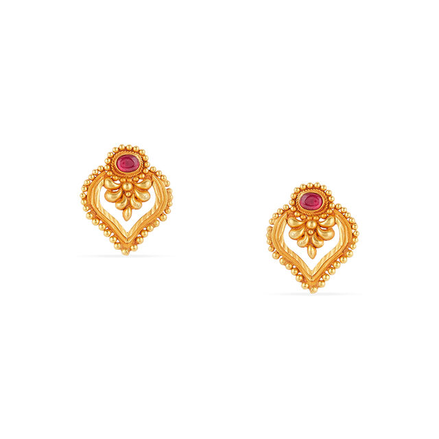 Tanishq 22KT Gold Earrings for Women 