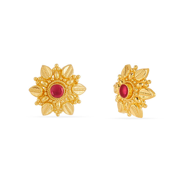 Tanishq 22KT Gold Earrings for Women 2