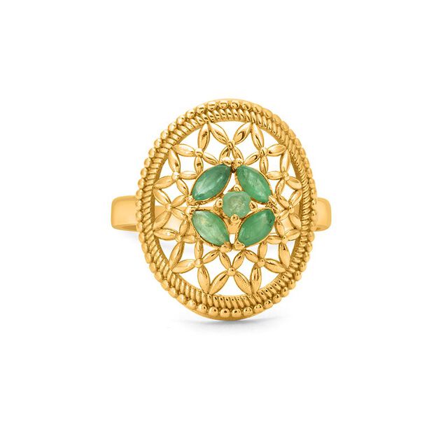 Tanishq 22 Karat Gold Finger Ring 2