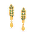 Tanishq Yellow Gold Stud Earrings 22K for Women 