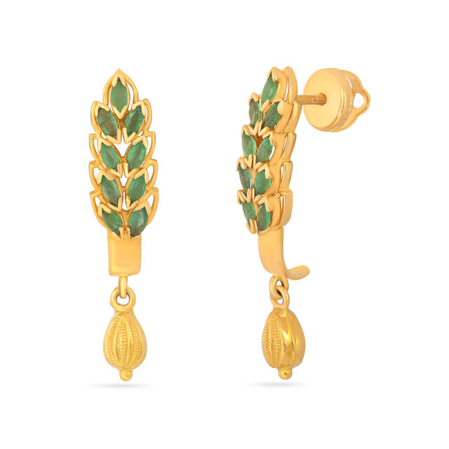 Tanishq Yellow Gold Stud Earrings 22K for Women 2