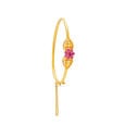 Radiant Floral Gold Bangle 2