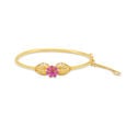 Radiant Floral Gold Bangle 3