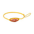 Glamorous Gemstone Gold Bracelet 2
