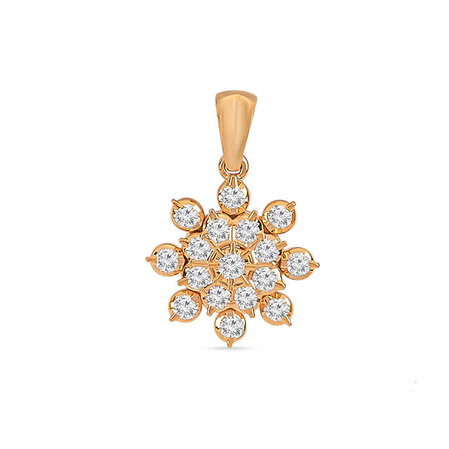Tanishq 22KT Diamond Pendant for Women