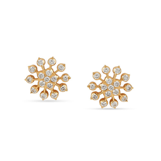 Tanishq 22KT Diamond Earrings for Women 