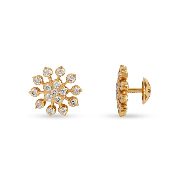 Tanishq 22KT Diamond Earrings for Women 2