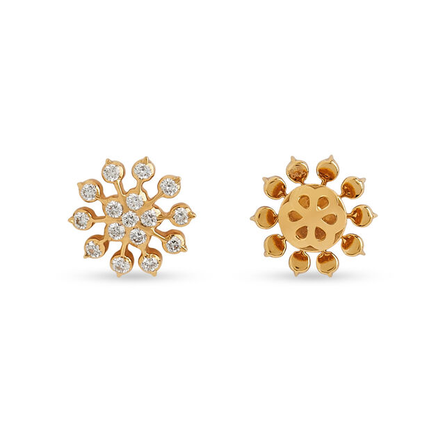 Tanishq 22KT Diamond Earrings for Women 4