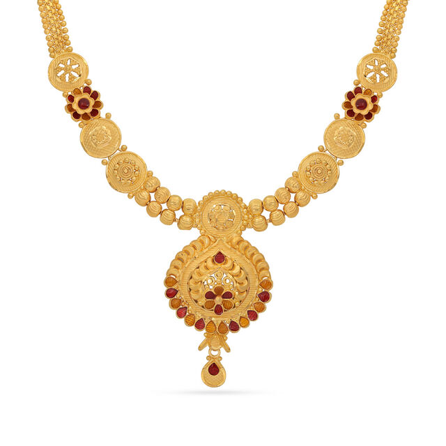 Beaded Elegance Gemstone Necklace 2