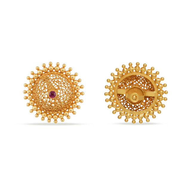 Tanishq 22KT Gold Earrings 3