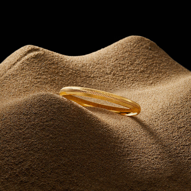 Tanishq Gentle-Men Men's 22KT Yellow Gold Kada,,hi-res