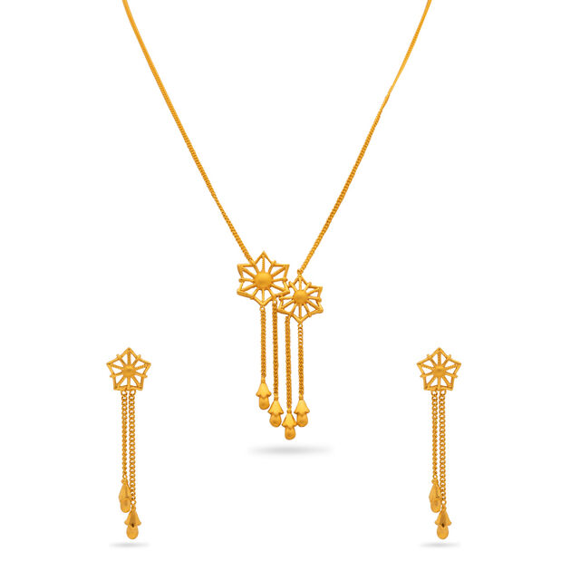 Ethereal Starry Gold Necklace Set,,hi-res