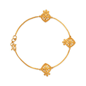 Dazzling Daisy Gold Bracelet