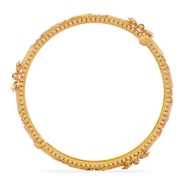 Tanishq 22KT Synthetic Stone Bangle for Women 3