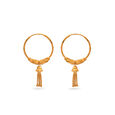Gold Chime Hoop Earrings 