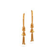 Gold Chime Hoop Earrings 2