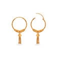 Gold Chime Hoop Earrings 3