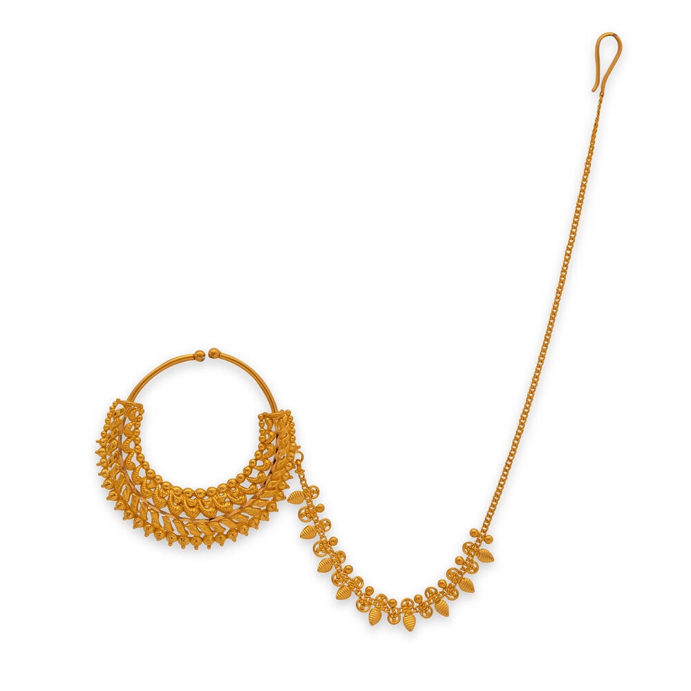 Tanishq gold nose pin with price on sale