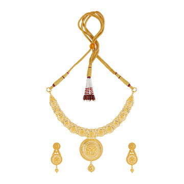 Tanishq 22KT Gold Necklace Set for Women