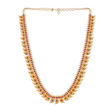Spectacular Leaf Pattern Gold Haaram
