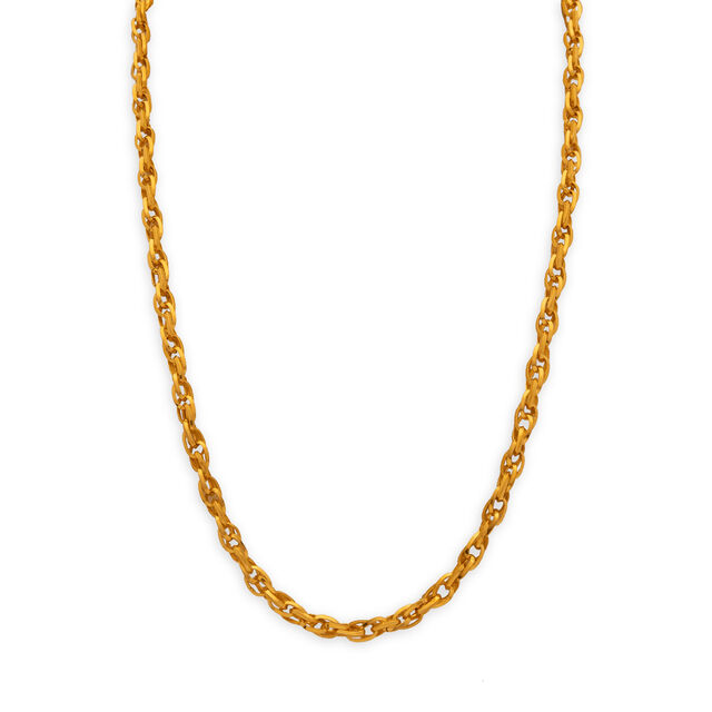 Gold Interlink Necklace,,hi-res 
