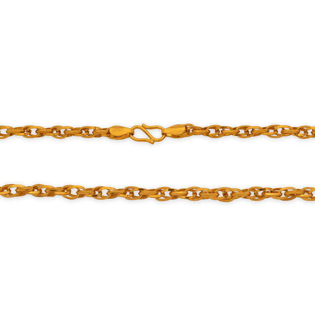 Gold Interlink Necklace,,hi-res 2