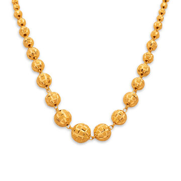 Gilded Beads Link Necklace