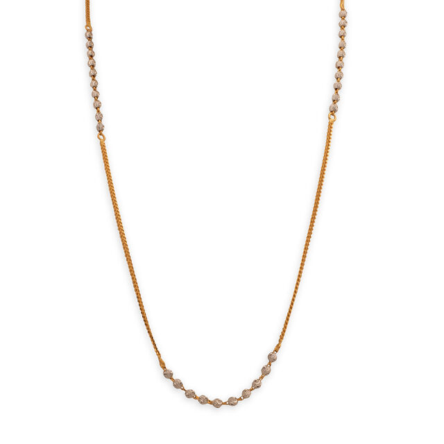 Grey Gemstone Link Chain 
