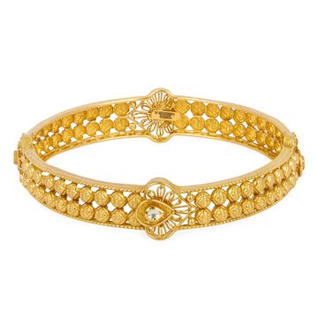 Tanishq 22KT Glass Kundan Bangle for Women
