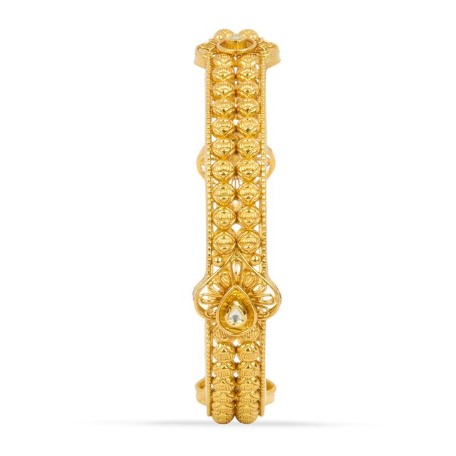 Tanishq 22KT Glass Kundan Bangle for Women 5