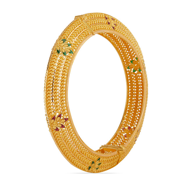Tanishq 22KT Gold Bangle for Women 3