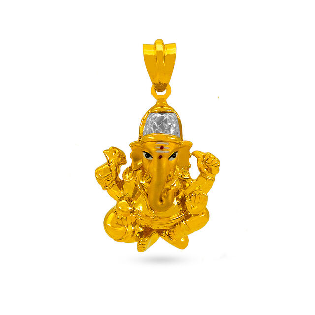 Tanishq 22 Karat Gold Pendant for Women 