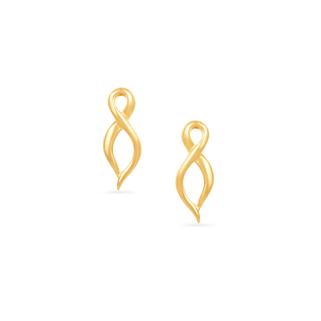 Artistic Infinity Gold Pendant and Earrings Set,,hi-res 5