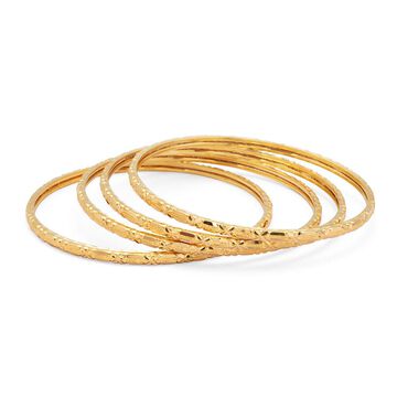 Floral Essence Gold Bangle