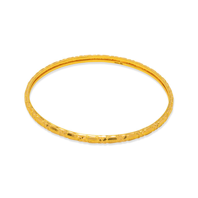 Floral Essence Gold Bangle 3