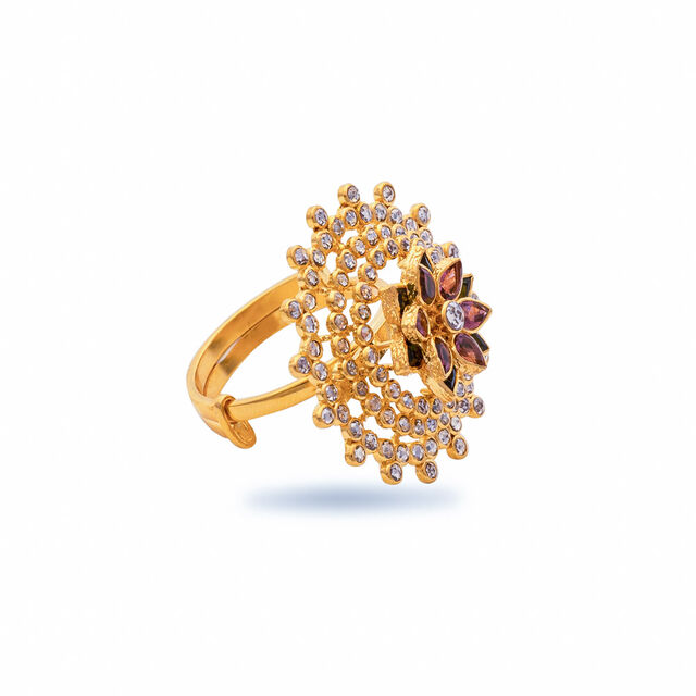 Unfurling Lotus Gold Ring,,hi-res