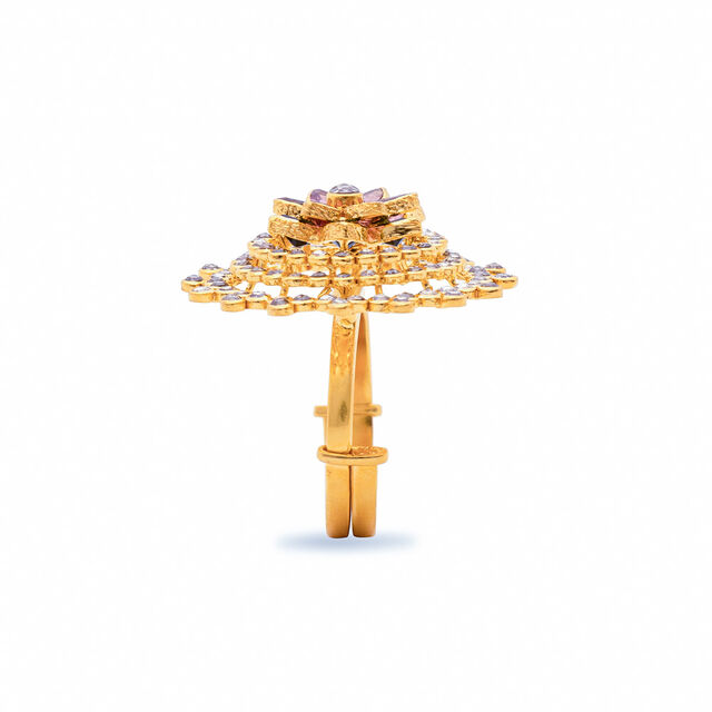 Unfurling Lotus Gold Ring,,hi-res