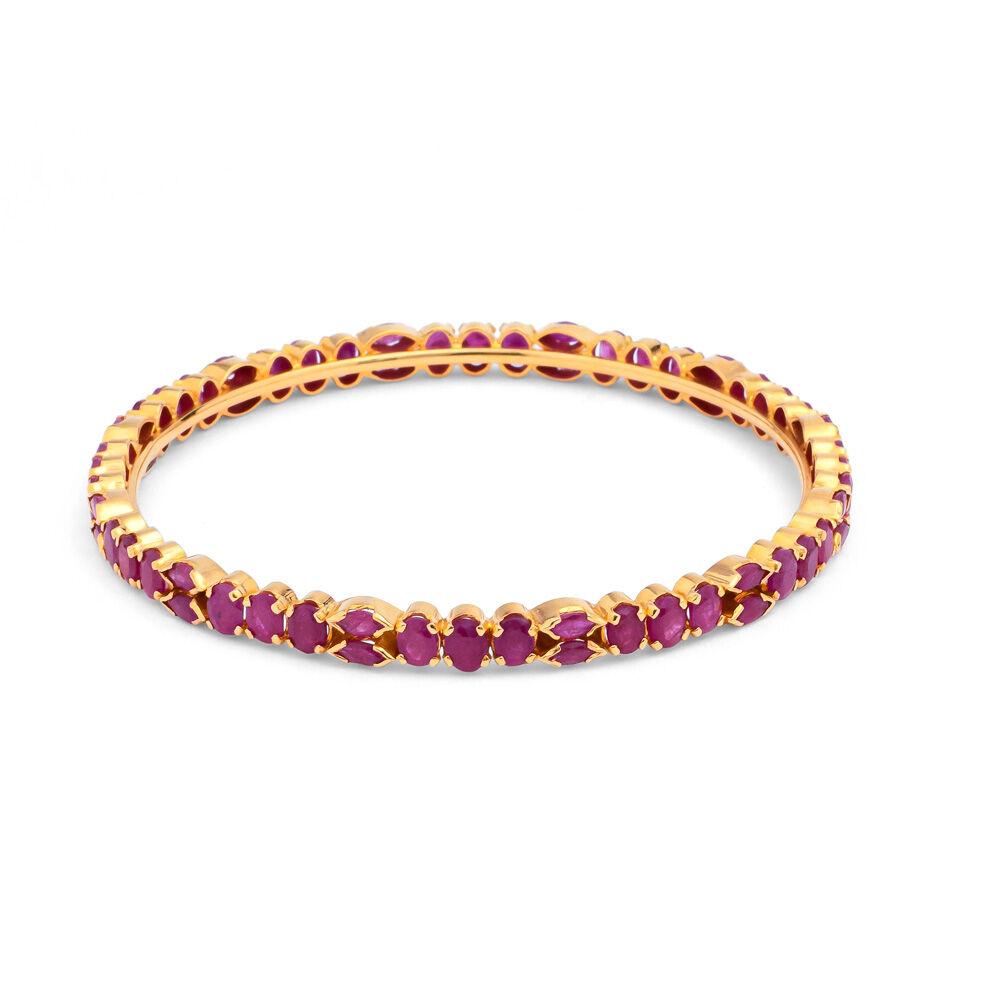Buy Timeless Ruby Gold Glamour Bangles at Best Price Tanishq US