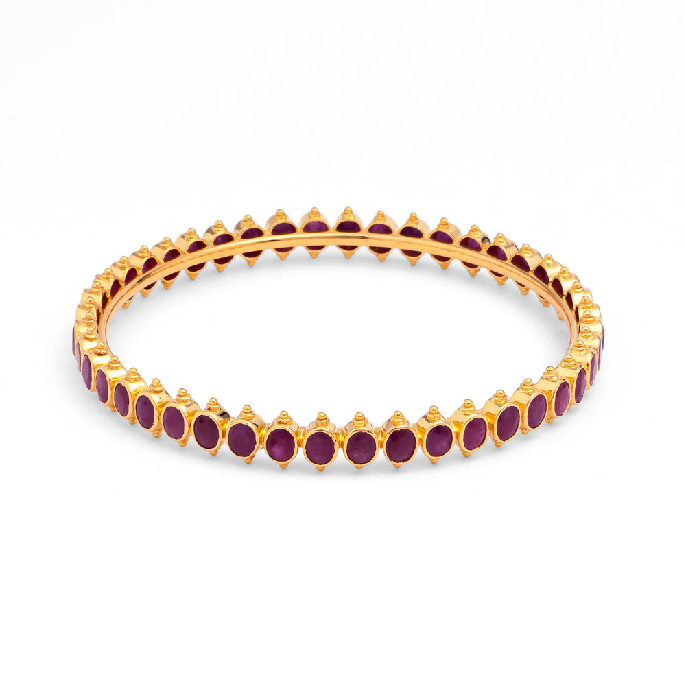 Gold stone bangles with price sale